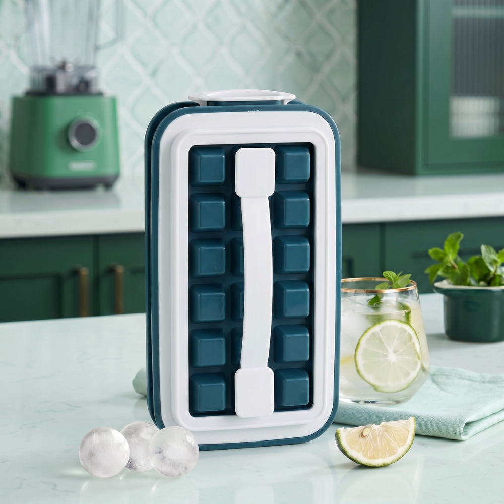FrostyCraze™ – Bottiglia Portatile 2-in-1 per Palline di Ghiaccio e Ghiaccio