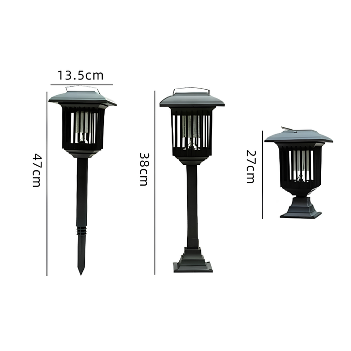 BuzzLight™ – 2-en-1 Lampe de Jardin Solaire et Tueur de Moustiques