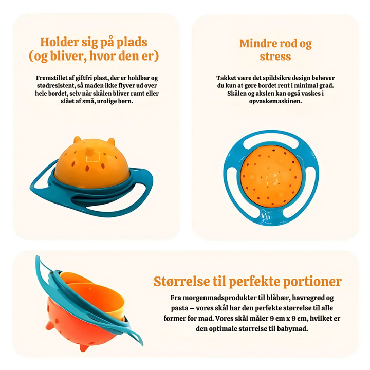 SpinNosh™ – Ciotola per bambini anti-rovesciamento a 360°
