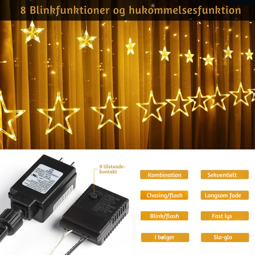 LumiStar™ – Luci LED a forma di stella scintillante