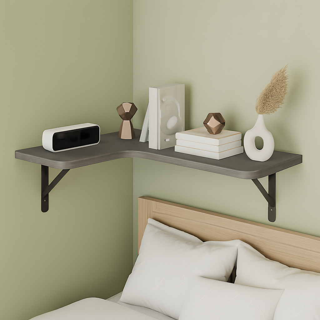 EckZauber: Mensole angolari rustiche – stabili, decorative e salvaspazio con effetto legno per soggiorno e cucina