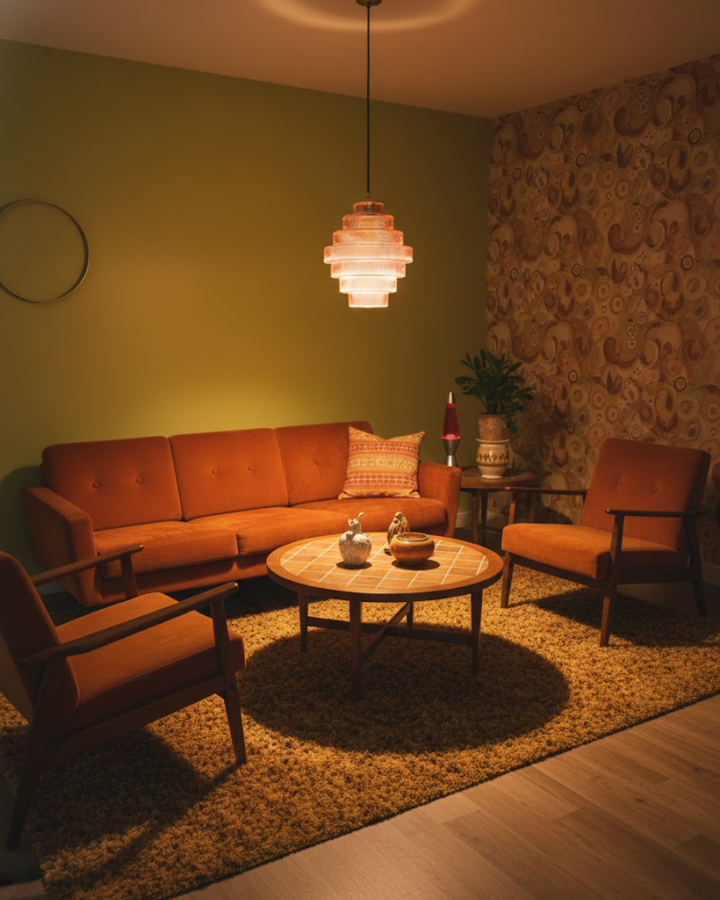 ÉclatAmbiente: Lampada a sospensione design – lampada in vetro dorato con forma sospesa, lussuosa per soggiorno e sala da pranzo