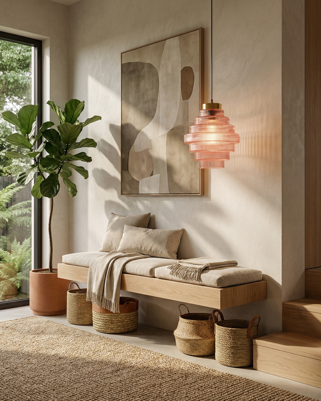 ÉclatAmbiente: Lampada a sospensione design – lampada in vetro dorato con forma sospesa, lussuosa per soggiorno e sala da pranzo