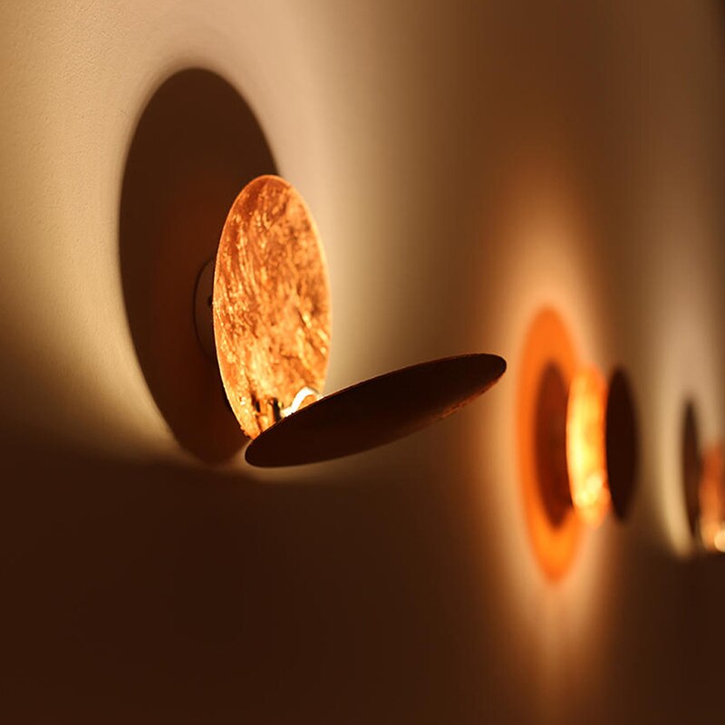 EclipseGlow: Lampada da parete LED Effetto Sole – Lampada decorativa per soggiorno e camera da letto