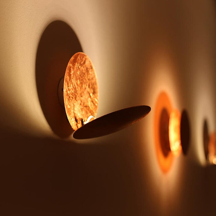 EclipseGlow: Lampada da parete LED Effetto Sole – Lampada decorativa per soggiorno e camera da letto