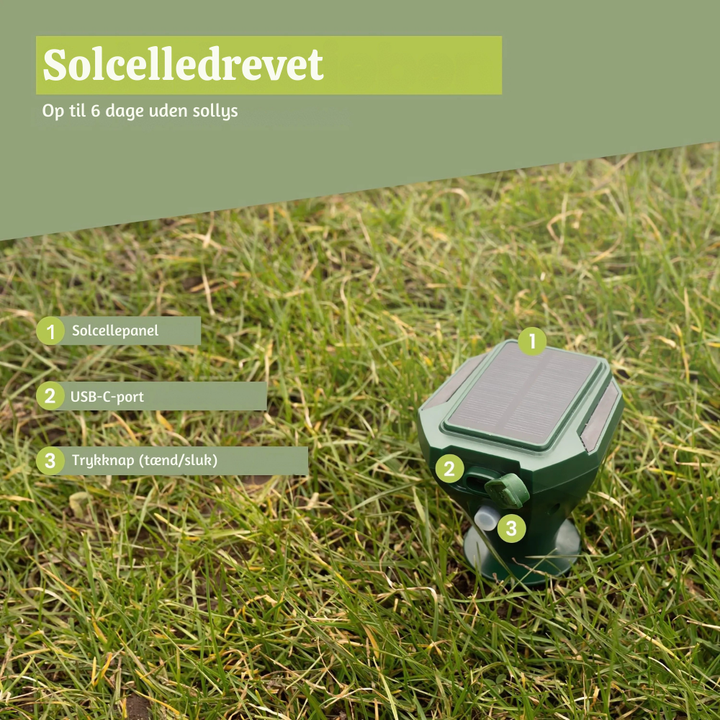 EcoShield™ – Répulsif solaire pour taupes et rongeurs