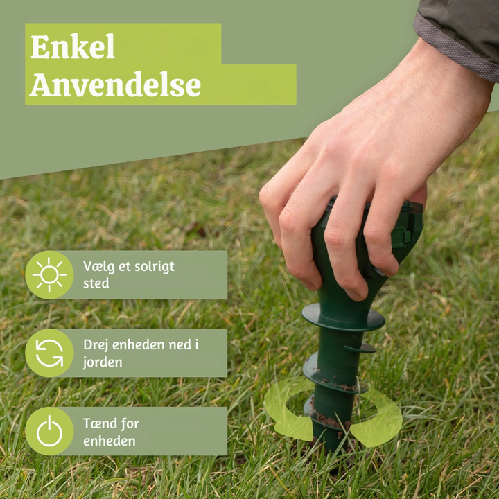 EcoShield™ – Répulsif solaire pour taupes et rongeurs