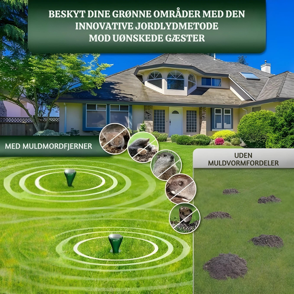 EcoShield™ – Répulsif solaire pour taupes et rongeurs