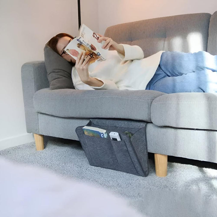 EinfachErreichen: Organizer da comodino con scomparti – robusto, compatto e pratico per camera da letto, ufficio e dormitorio