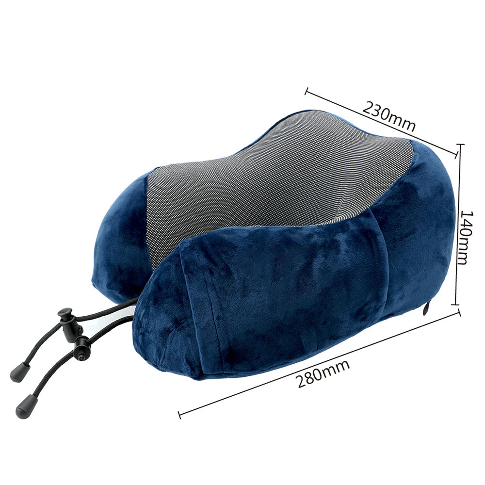 EinfachesReisen: Cuscino per il collo ergonomico – supporto ortopedico e allevia la pressione per aereo e auto