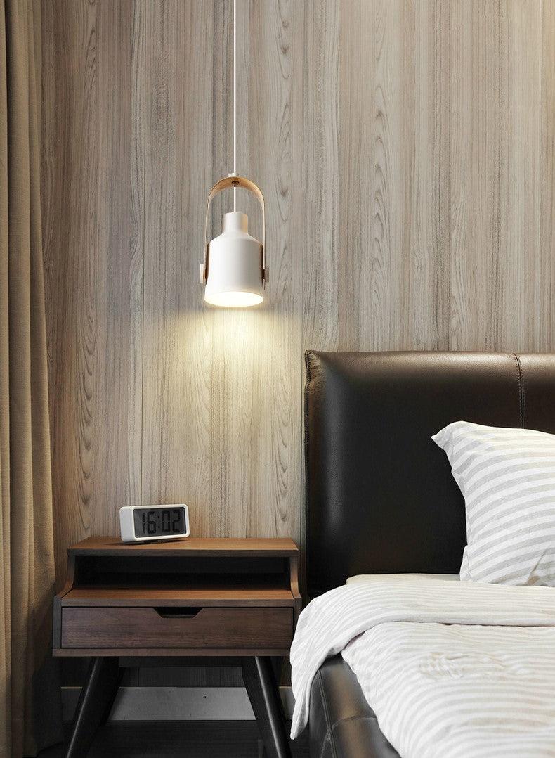 EiraBeam: Lampada a sospensione scandinava in legno e metallo – Design elegante per sala da pranzo e soggiorno