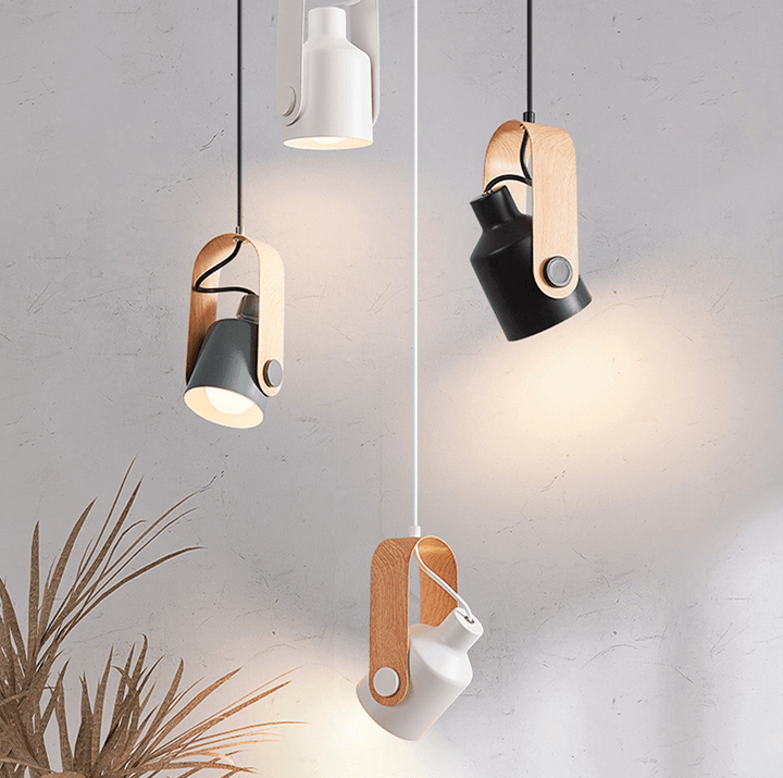 EiraBeam: Lampada a sospensione scandinava in legno e metallo – Design elegante per sala da pranzo e soggiorno
