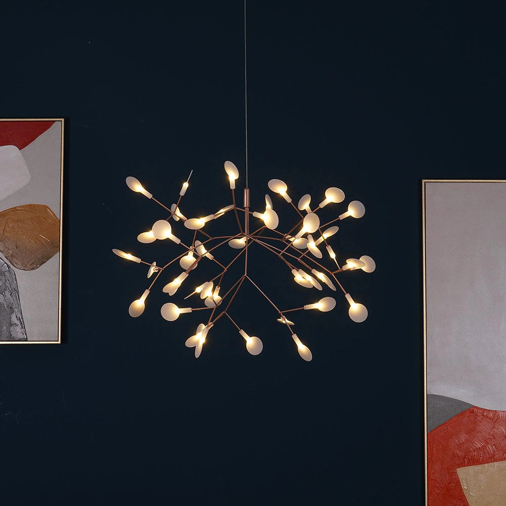 Elaris: Moderno lampadario Sputnik con ottica di lucciole – per sala da pranzo e soggiorno