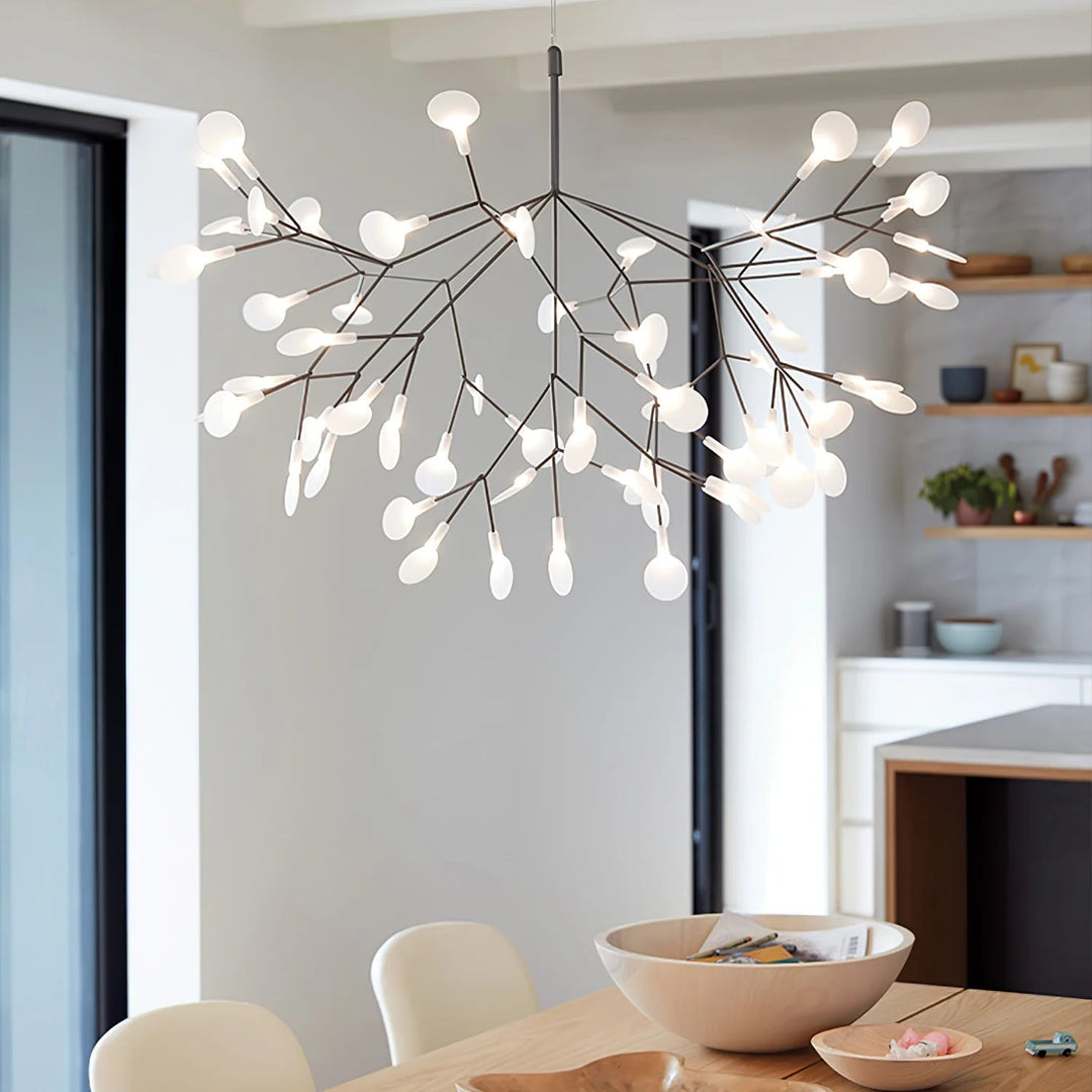 Elaris: Moderno lampadario Sputnik con ottica di lucciole – per sala da pranzo e soggiorno