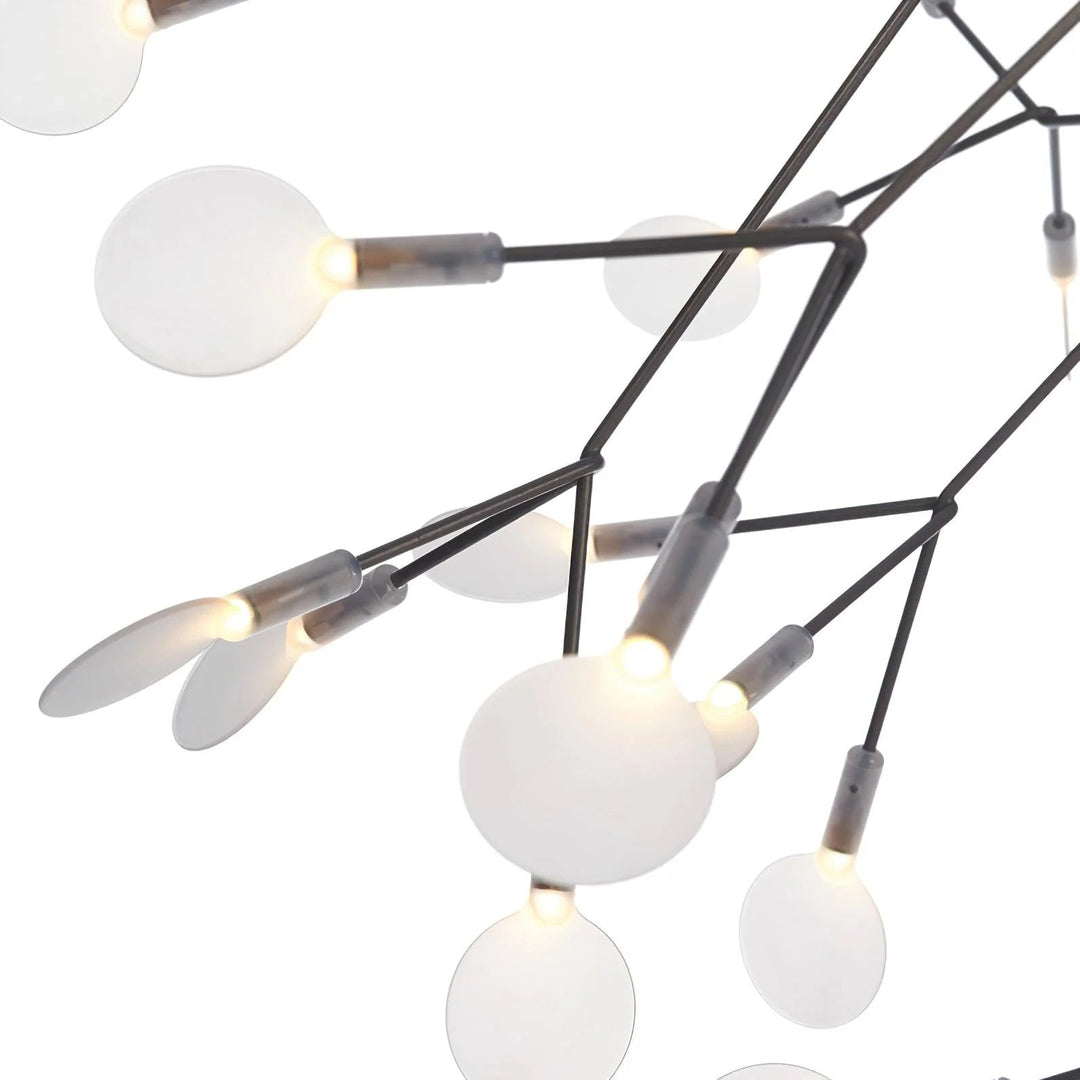 Elaris: Moderno lampadario Sputnik con ottica di lucciole – per sala da pranzo e soggiorno