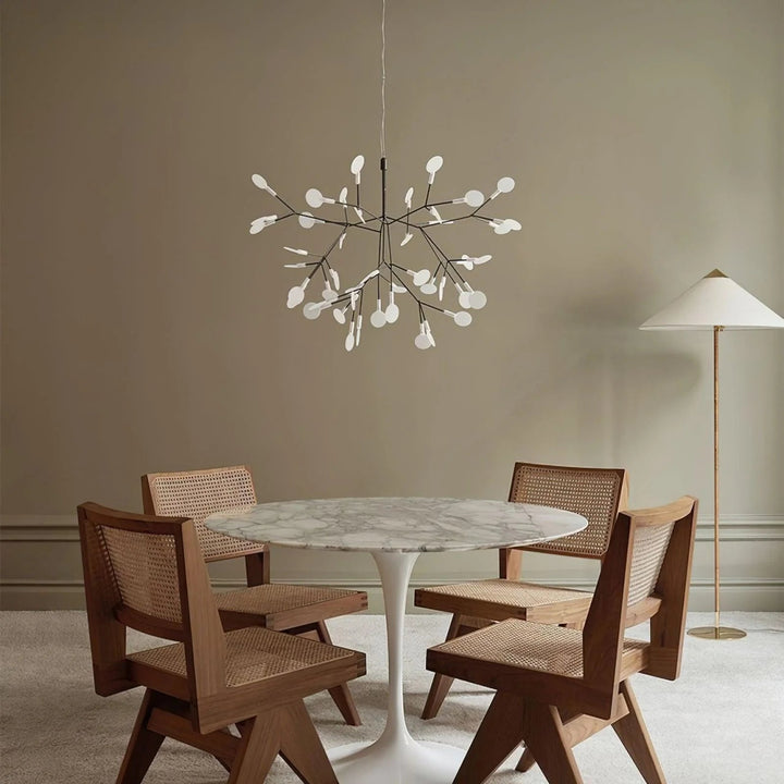 Elaris: Moderno lampadario Sputnik con ottica di lucciole – per sala da pranzo e soggiorno