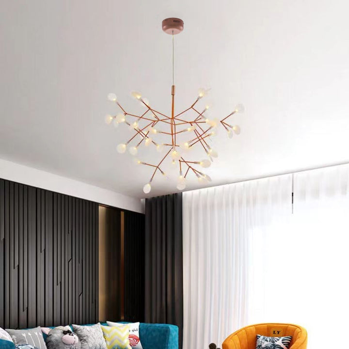 Elaris: Moderno lampadario Sputnik con ottica di lucciole – per sala da pranzo e soggiorno