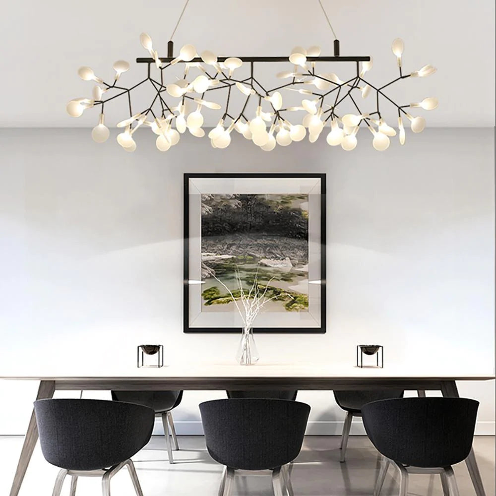Elaris: Moderno lampadario Sputnik con ottica di lucciole – per sala da pranzo e soggiorno