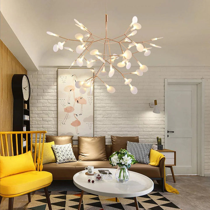 Elaris: Moderno lampadario Sputnik con ottica di lucciole – per sala da pranzo e soggiorno