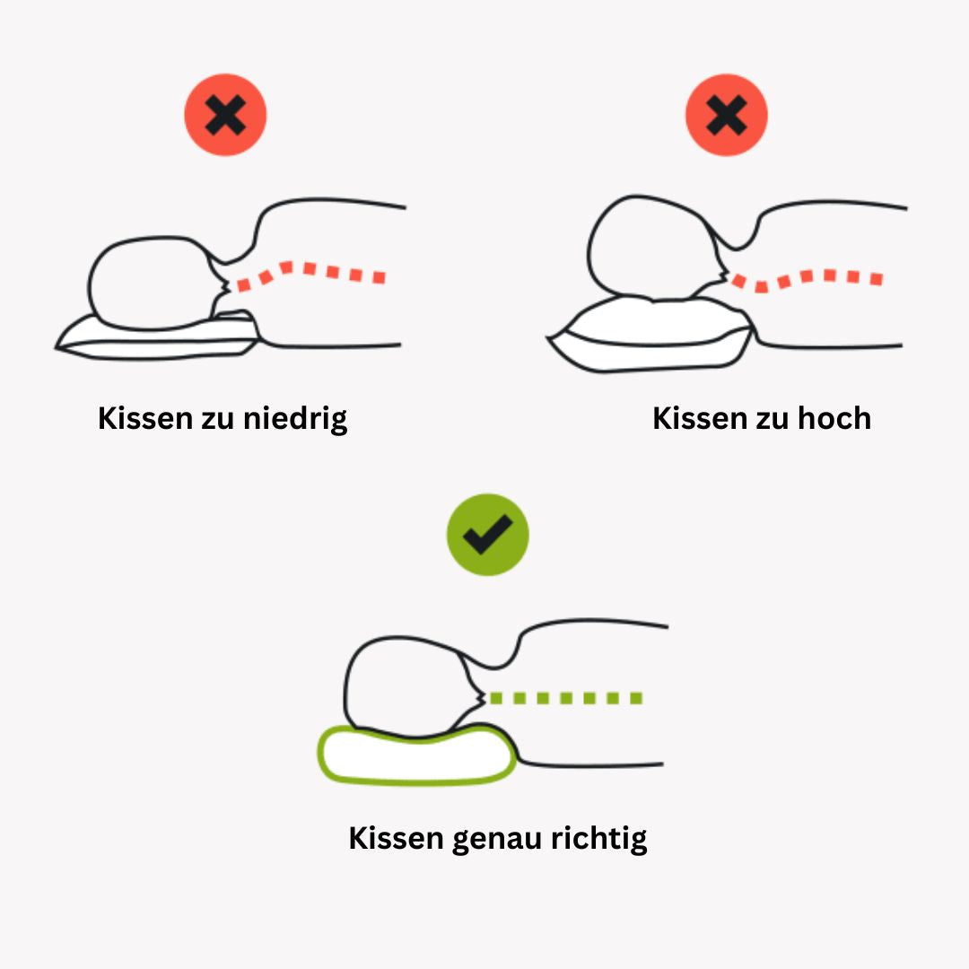 ErgoSchlaf: Cuscino ortopedico per il collo – ergonomico e confortevole per una postura di sonno sana