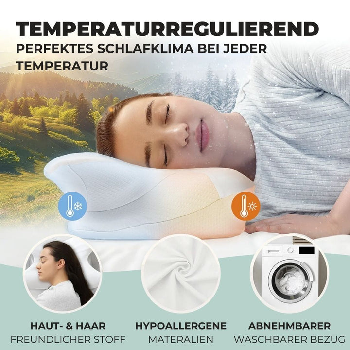 ErgoSchlaf: Cuscino ortopedico per il collo – ergonomico e confortevole per una postura di sonno sana