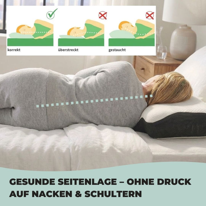 ErgoSchlaf: Cuscino ortopedico per il collo – ergonomico e confortevole per una postura di sonno sana