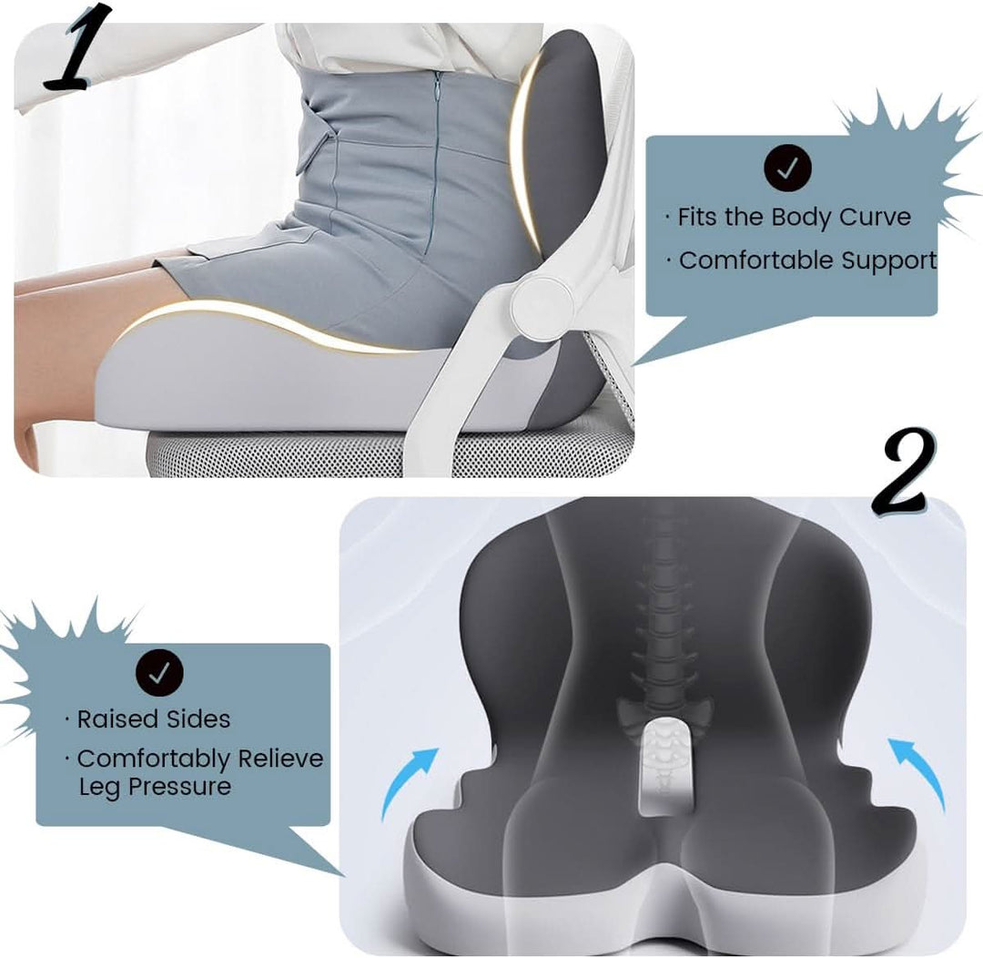 ERGOCOMFORT PAD – Cuscino in Memory Foam Premium per Postura e Comfort