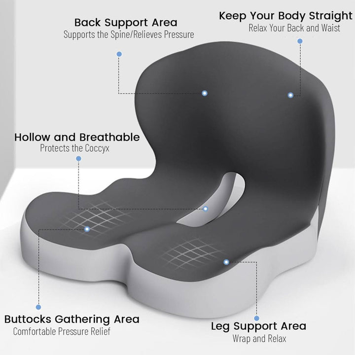 ERGOCOMFORT PAD – Cuscino in Memory Foam Premium per Postura e Comfort