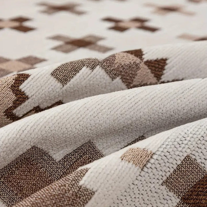 EthnoNest: Rivestimento per divano in stile nomade realizzato in pregiato chenille con un elaborato motivo Boho – per divano e area living