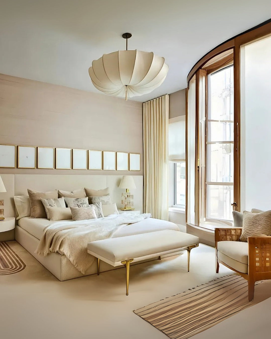 ÉtoileAmbiente: Lampada da soffitto in vetro – elegante lampada con forma sospesa, lussuosa per camere da letto e lounge