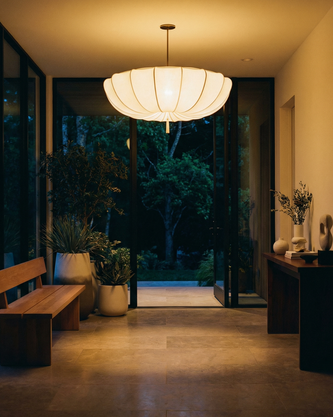 ÉtoileAmbiente: Lampada da soffitto in vetro – elegante lampada con forma sospesa, lussuosa per camere da letto e lounge