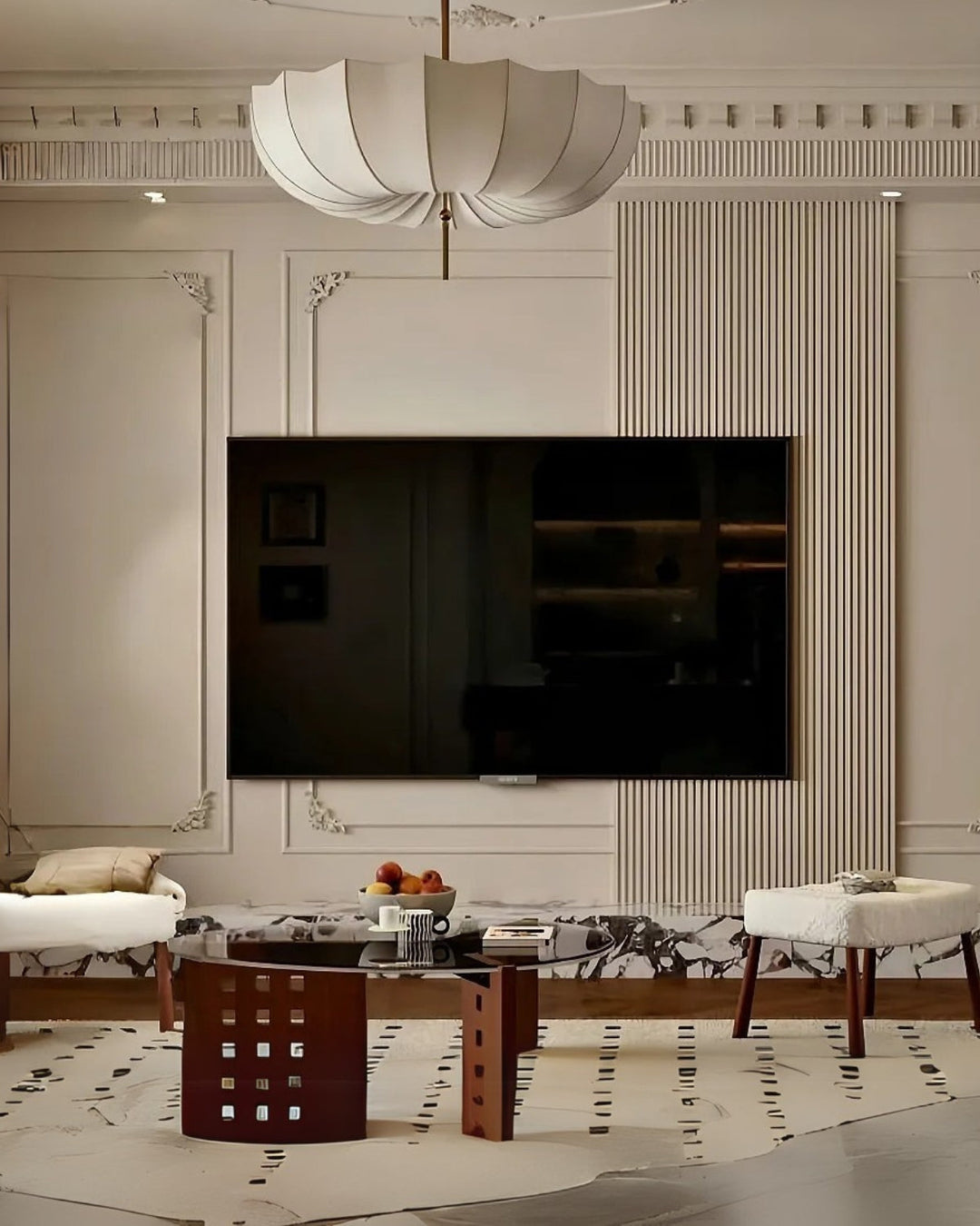 ÉtoileAmbiente: Lampada da soffitto in vetro – elegante lampada con forma sospesa, lussuosa per camere da letto e lounge
