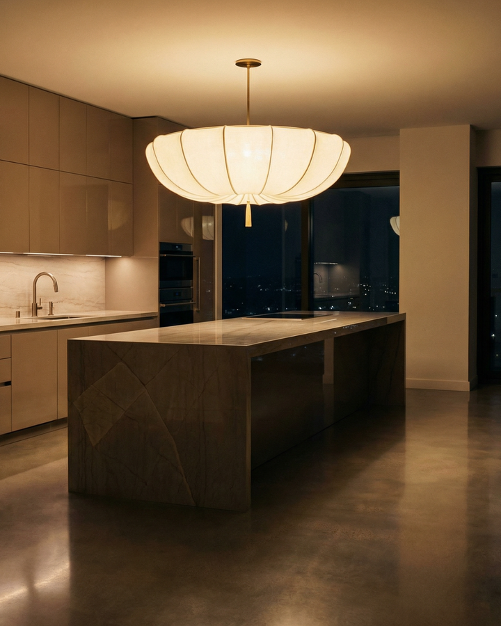 ÉtoileAmbiente: Lampada da soffitto in vetro – elegante lampada con forma sospesa, lussuosa per camere da letto e lounge