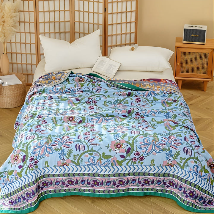 Coperta Reversibile Europea a Fiori