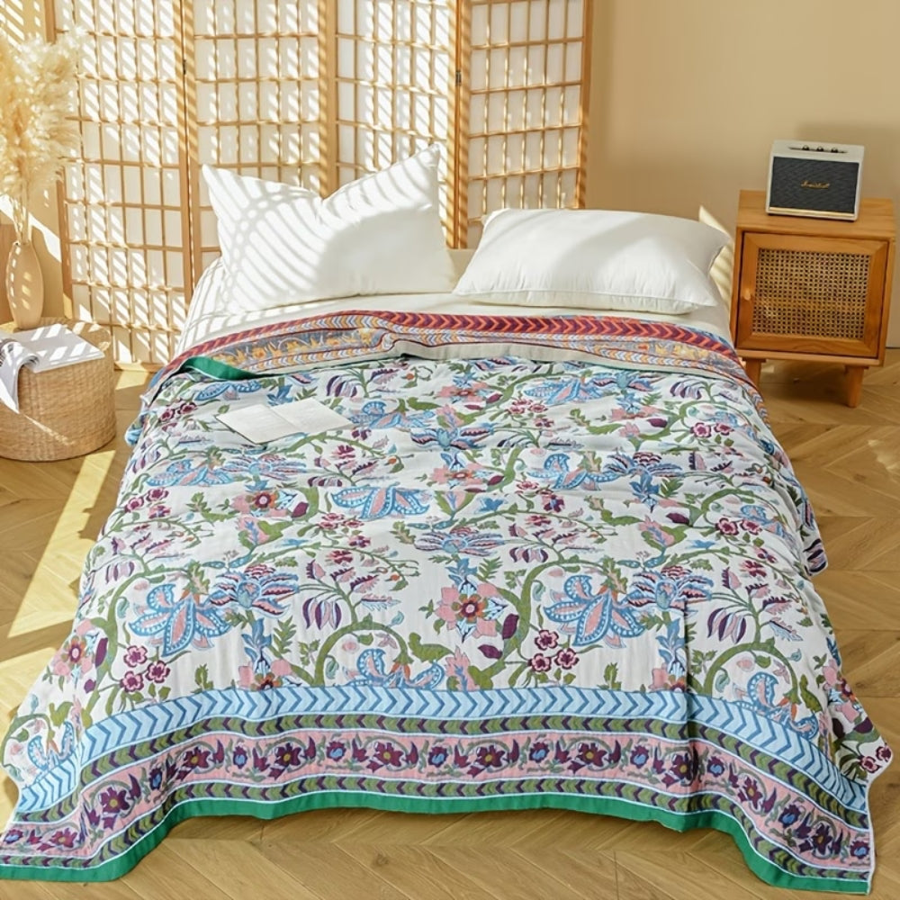 Coperta Reversibile Europea a Fiori