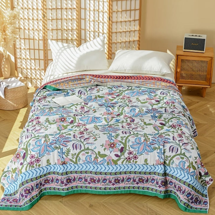 Coperta Reversibile Europea a Fiori