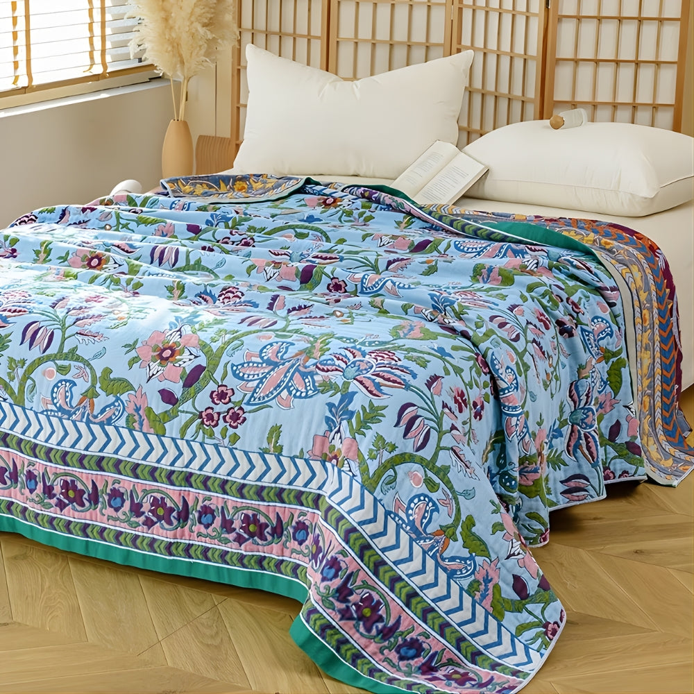 Coperta Reversibile Europea a Fiori