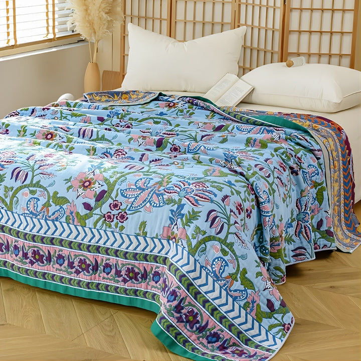 Coperta Reversibile Europea a Fiori