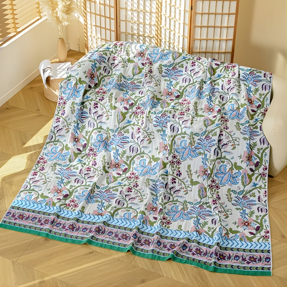 Coperta Reversibile Europea a Fiori