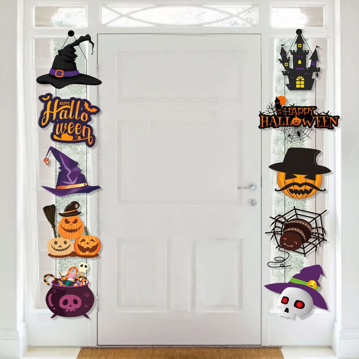 GespenstischesWillkommen™ Set di Pannelli per Porta Halloween - 3/10 pezzi