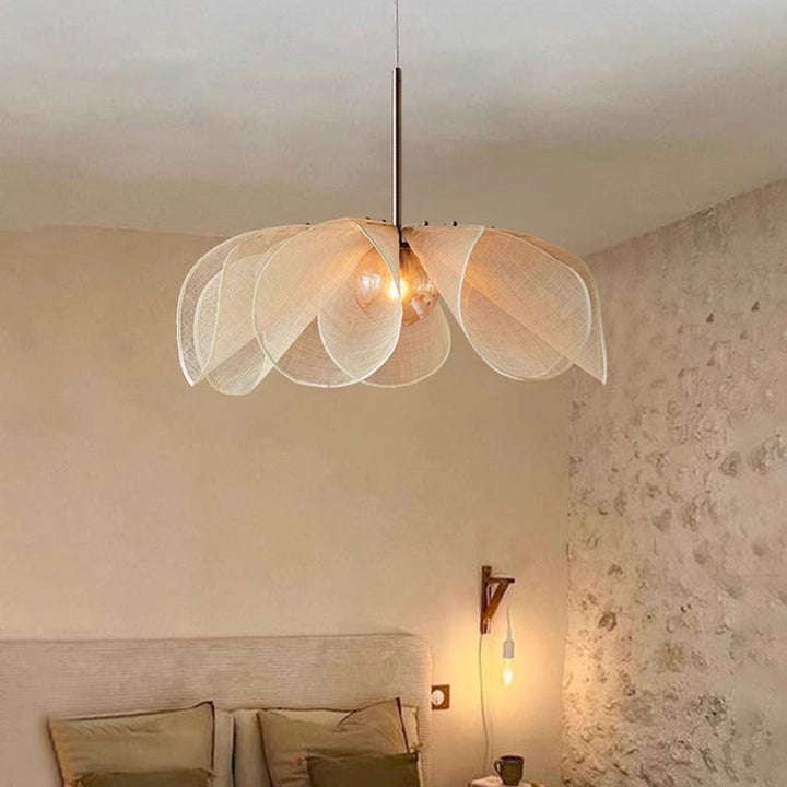 FabricaRetro: Lampada a sospensione in tessuto – Lampada di design vintage LED per soggiorno