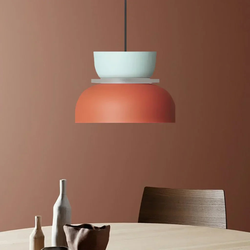 FarbAura: Lampadario in stile nordico – Lampada a sospensione LED designer per interni