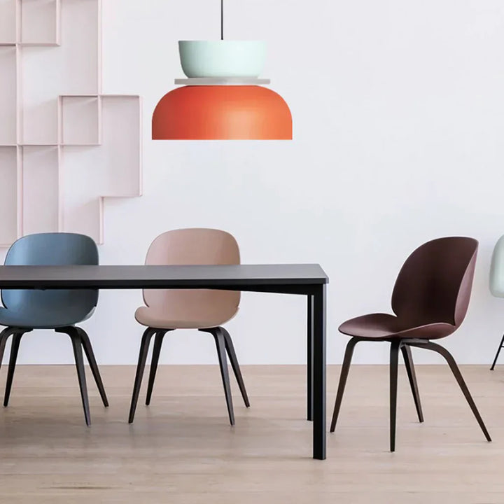 FarbAura: Lampadario in stile nordico – Lampada a sospensione LED designer per interni