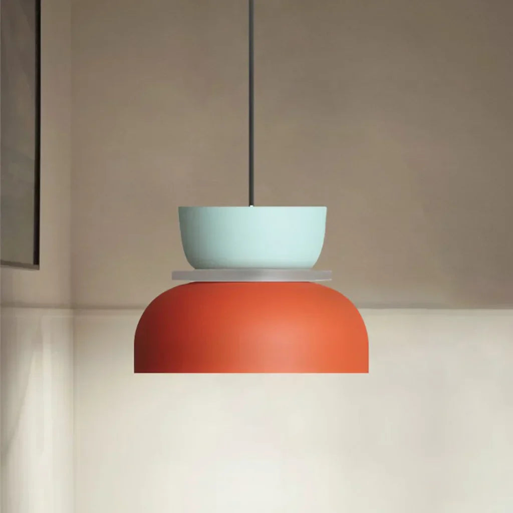 FarbAura: Lampadario in stile nordico – Lampada a sospensione LED designer per interni