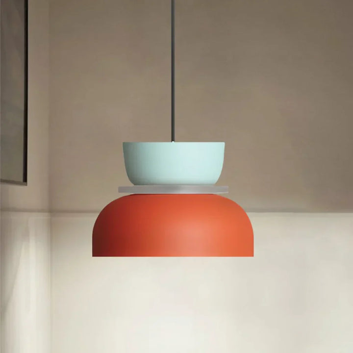 FarbAura: Lampadario in stile nordico – Lampada a sospensione LED designer per interni