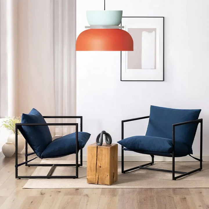 FarbAura: Lampadario in stile nordico – Lampada a sospensione LED designer per interni