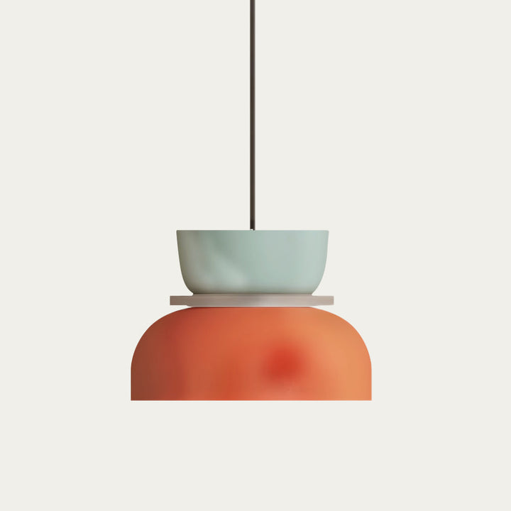 FarbAura: Lampadario in stile nordico – Lampada a sospensione LED designer per interni