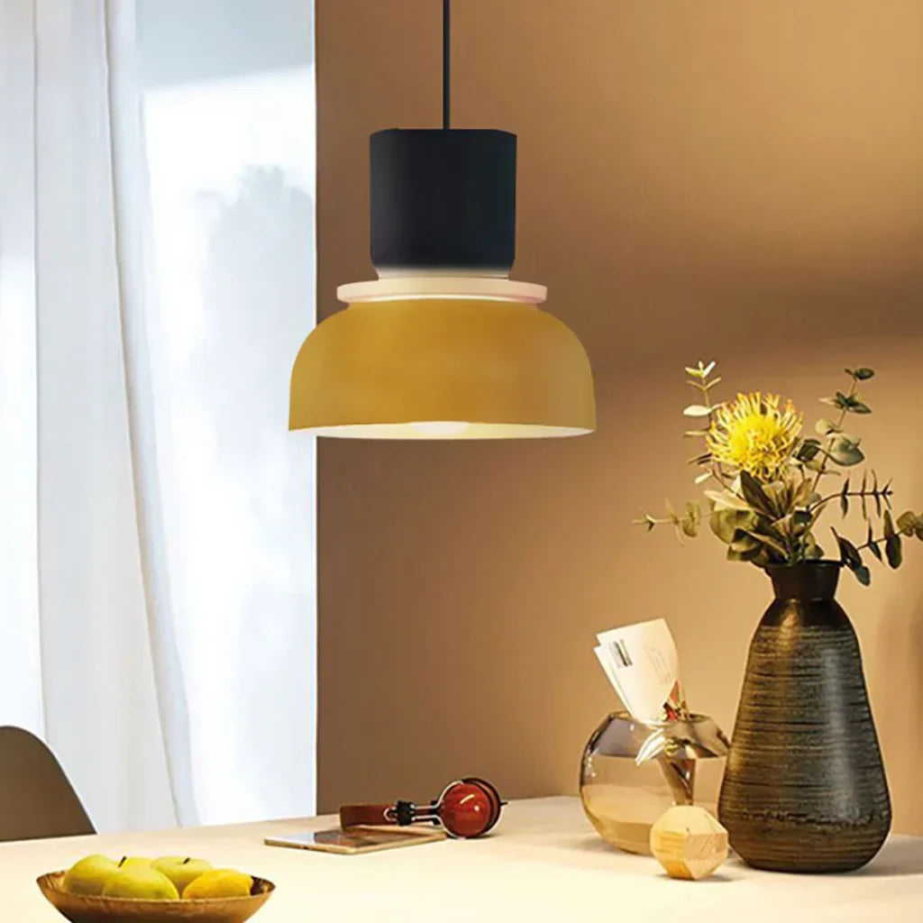 FarbAura: Lampadario in stile nordico – Lampada a sospensione LED designer per interni