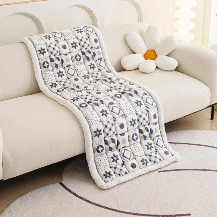 FarbenOase: Rivestimento per divano in stile Boho con motivo trapuntato extra spesso e protezione facile da pulire – per divano e lounge