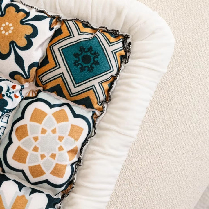FarbenOase: Rivestimento per divano in stile Boho con motivo trapuntato extra spesso e protezione facile da pulire – per divano e lounge